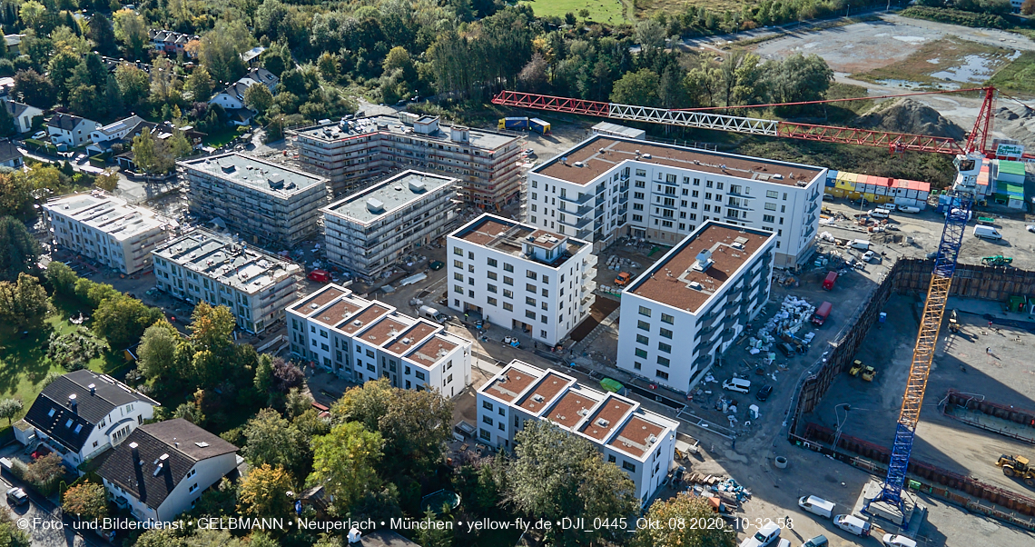 08.10.2020 - Baustelle Alexisquartier und Umgebung in Neuperlach 08.10.2020 - Baustelle Alexisquartier und Umgebung in Neuperlach